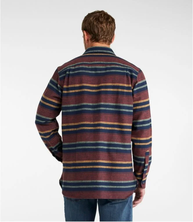 Men''s Chamois Shirt, Slightly Fitted, Stripe