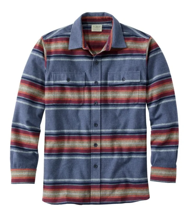 Men''s Chamois Shirt, Slightly Fitted, Stripe - Image 6