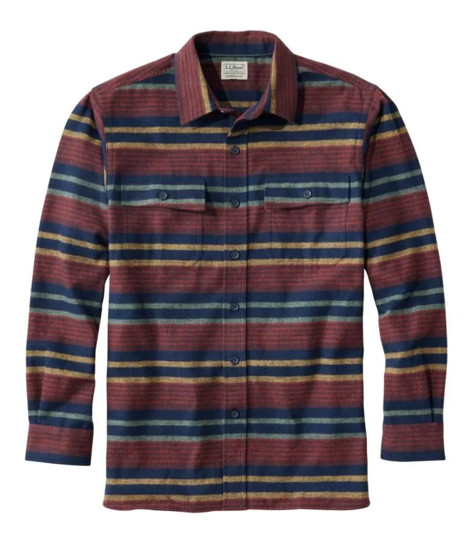 Alternative view of Men''s Chamois Shirt, Traditional Fit, Stripe