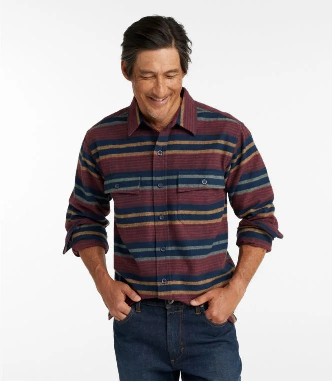 Men''s Chamois Shirt, Traditional Fit, Stripe - Image 3