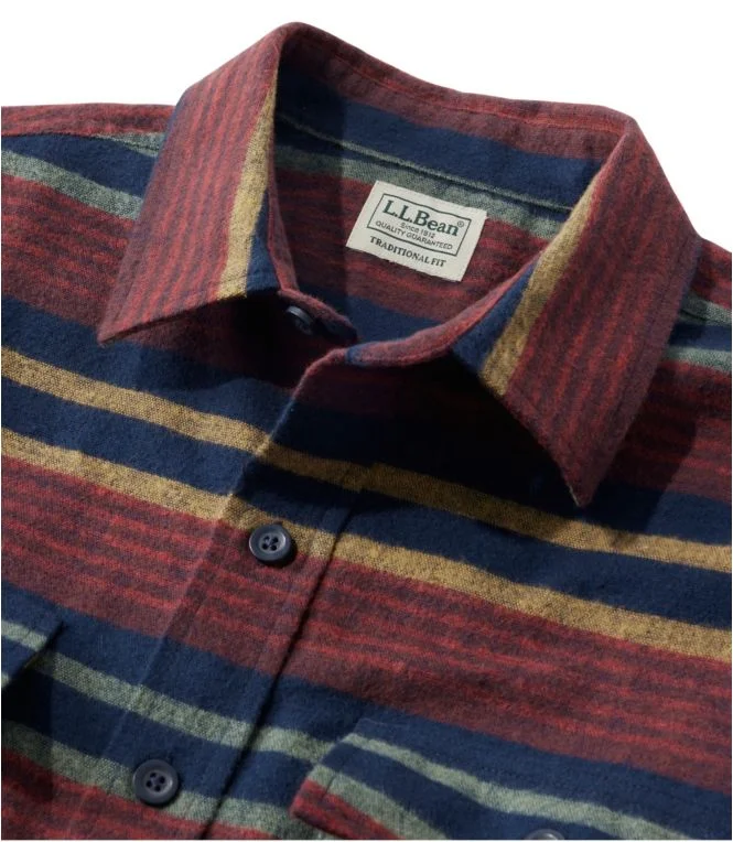 Men''s Chamois Shirt, Traditional Fit, Stripe - Image 5