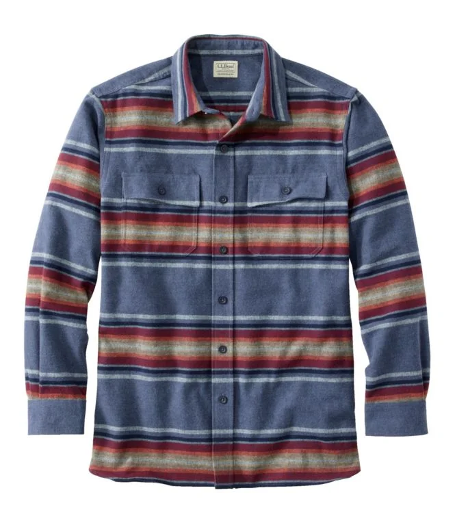 Men''s Chamois Shirt, Traditional Fit, Stripe - Image 9