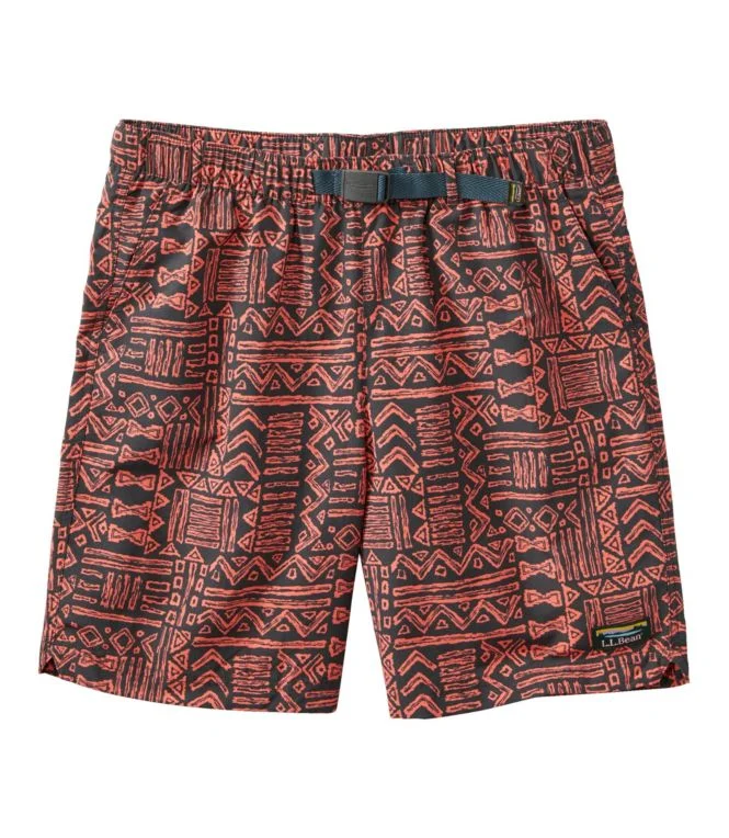 Alternative view of Men''s Classic Supplex Sport Shorts, Belted, Print, 8""