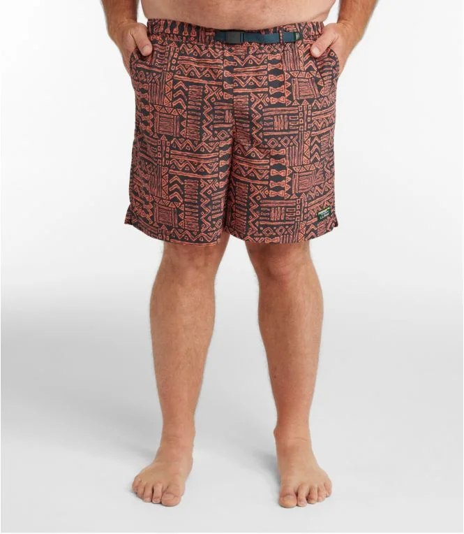 Men''s Classic Supplex Sport Shorts, Belted, Print, 8"" - Image 5