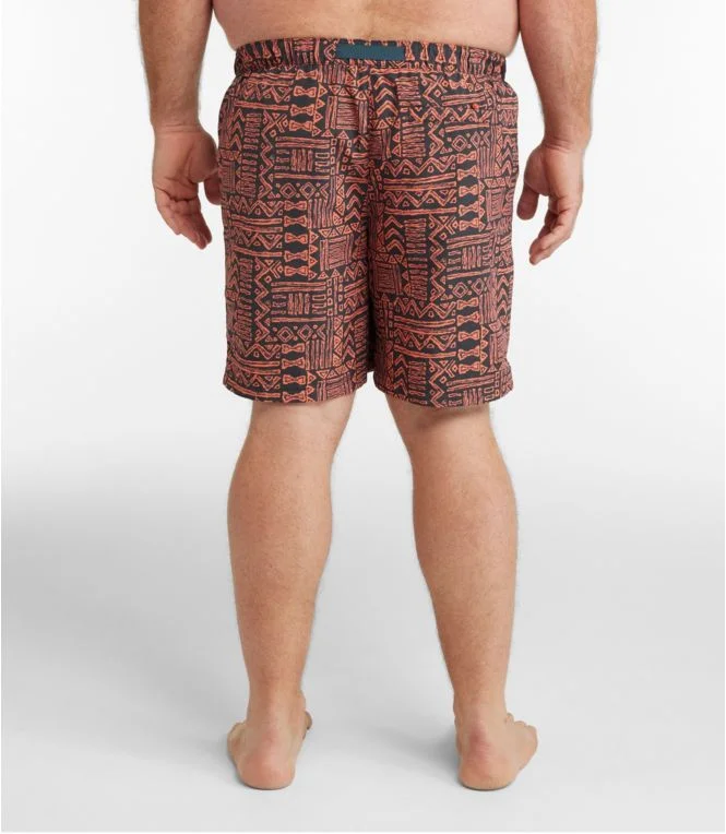 Men''s Classic Supplex Sport Shorts, Belted, Print, 8"" - Image 6