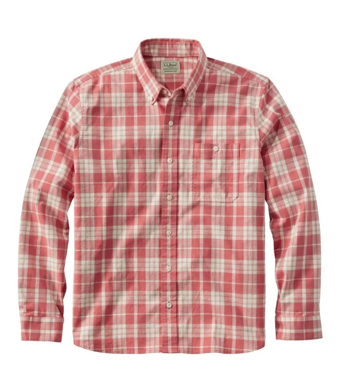Men''s Comfort Stretch Chambray Shirt, Traditional Untucked Fit, Long-Sleeve, Print - Image 12