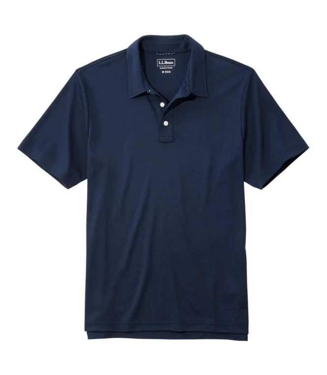 Men''s Comfort Stretch Performance Polo, Short-Sleeve, Slightly Fitted