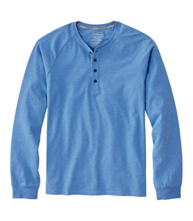 Alternative view of Men''s Comfort Stretch Pima Tee Shirt, Long-Sleeve Henley