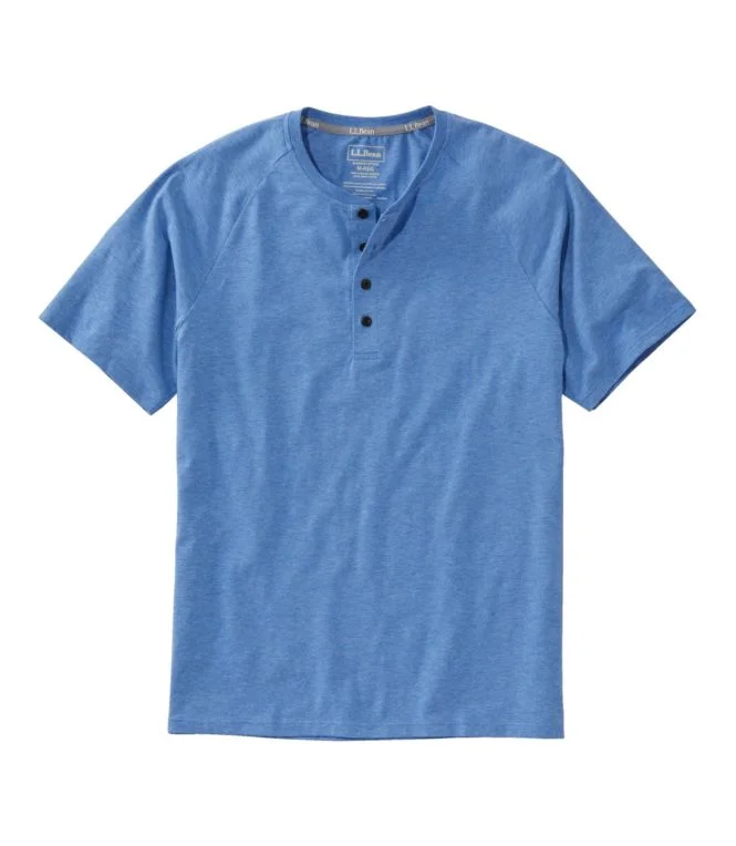 Alternative view of Men''s Comfort Stretch Pima Tee Shirt, Short-Sleeve Henley