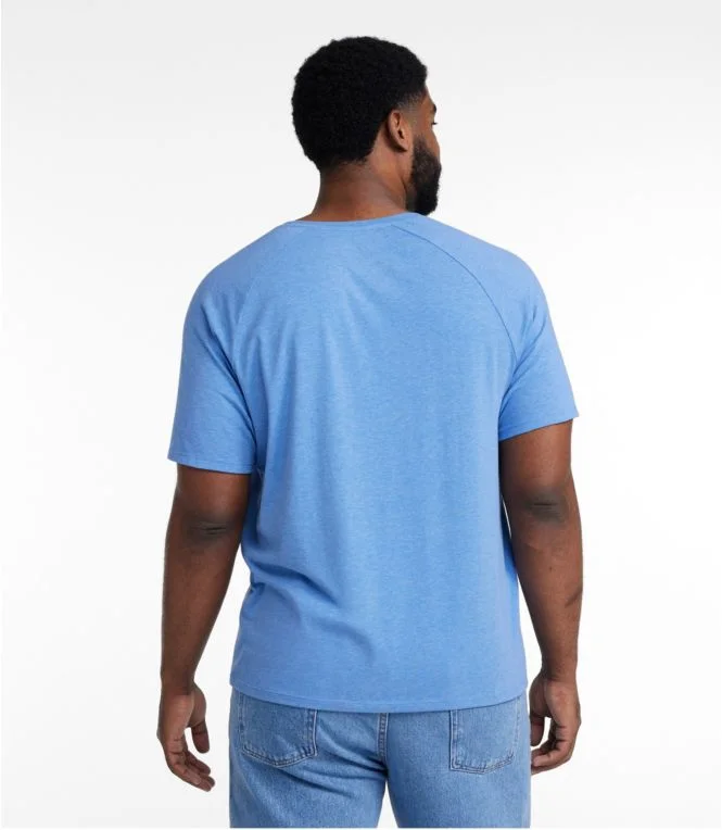 Men''s Comfort Stretch Pima Tee Shirt, Short-Sleeve Henley - Image 6