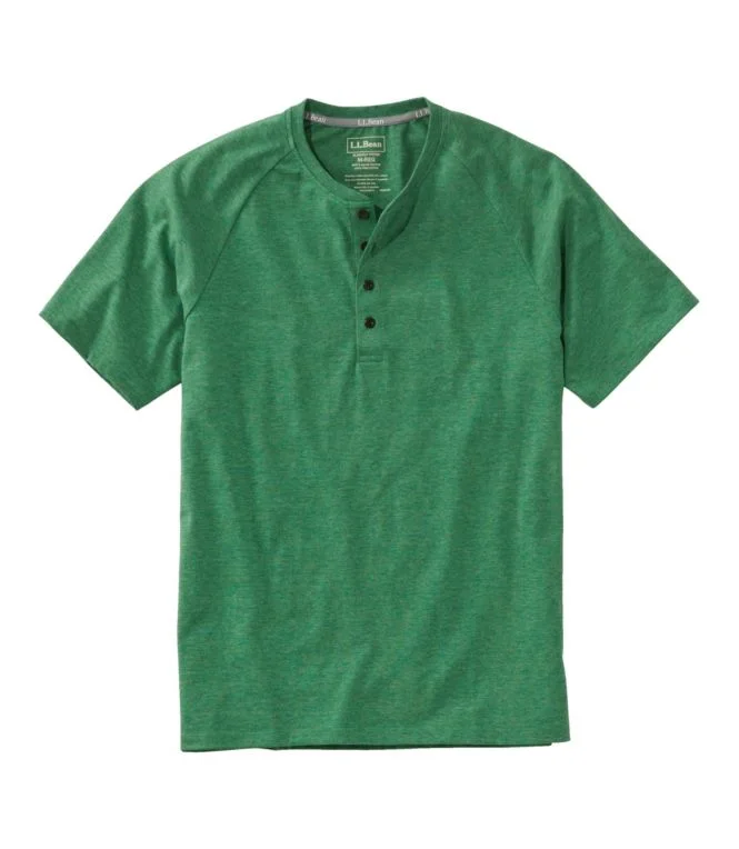 Men''s Comfort Stretch Pima Tee Shirt, Short-Sleeve Henley - Image 7
