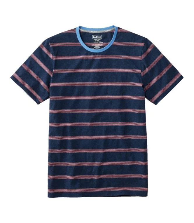 Men''s Comfort Stretch Pima Tee Shirt, Short-Sleeve, Stripe - Image 8