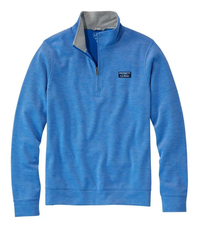 Men''s Comfort Stretch Piqué Quarter Zip Pullover, Long-Sleeve - Image 8