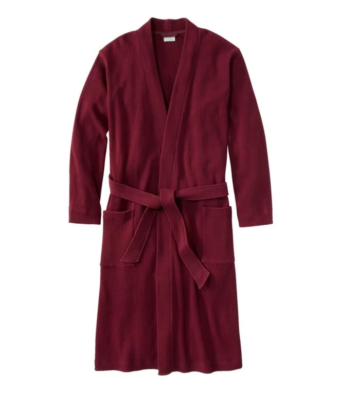 Men''s Comfort Waffle Robe, Unlined - Image 11