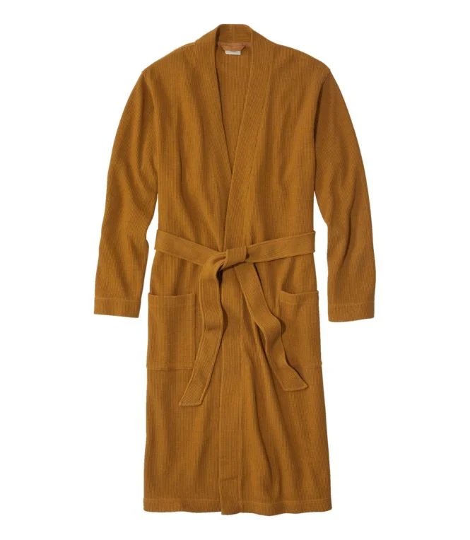 Alternative view of Men''s Comfort Waffle Robe, Unlined