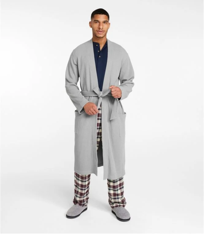 Men''s Comfort Waffle Robe, Unlined - Image 3