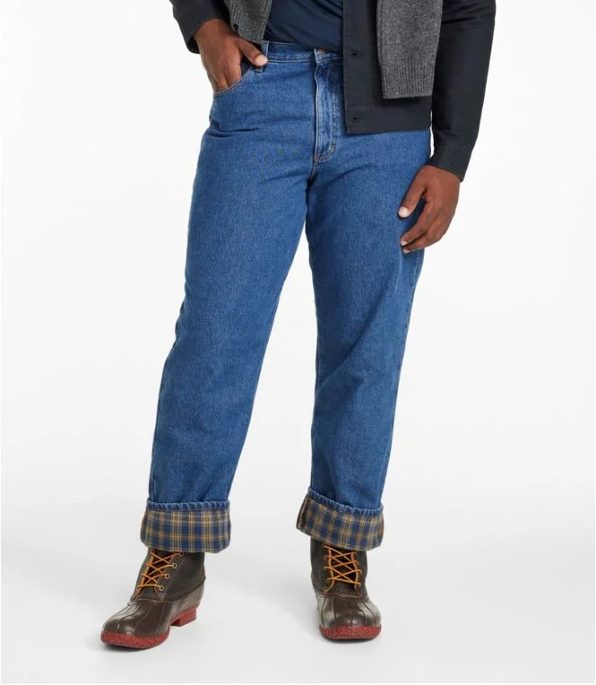 Men''s Double L® Jeans, Classic Fit, Flannel-Lined
