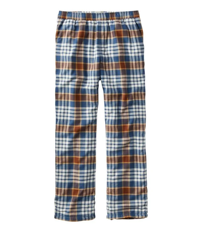 Alternative view of Men''s Fleece-Lined Flannel Lounge Pants