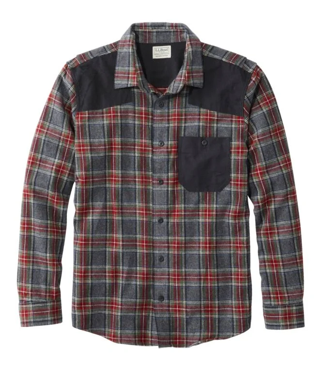 Men''s Heritage Scotch Plaid Flannel Shirt, Slightly Fitted Untucked Fit - Image 13