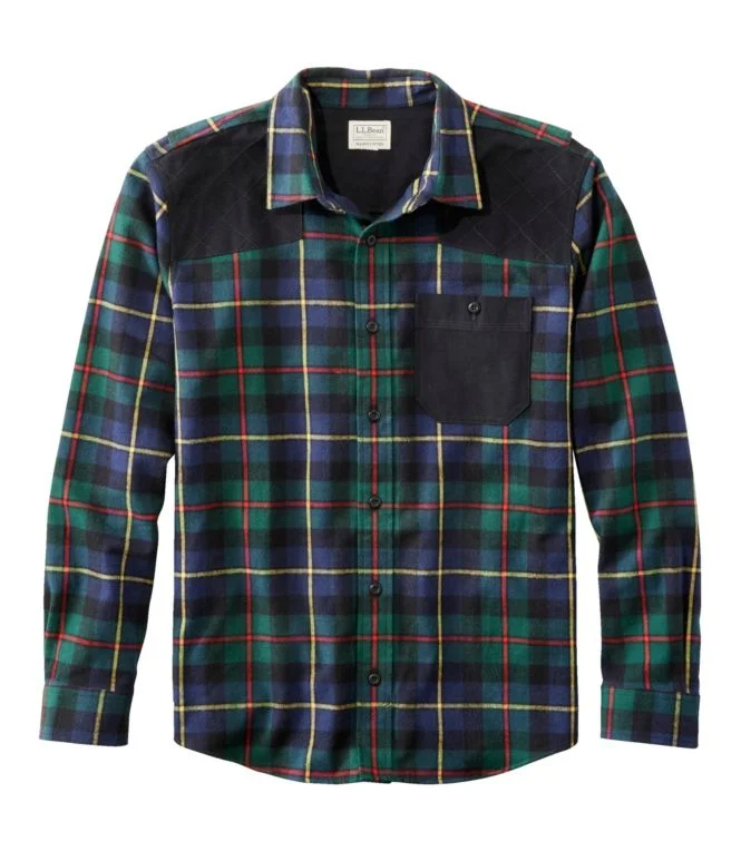 Men''s Heritage Scotch Plaid Flannel Shirt, Slightly Fitted Untucked Fit - Image 14