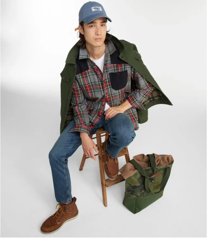 Men''s Heritage Scotch Plaid Flannel Shirt, Slightly Fitted Untucked Fit - Image 7