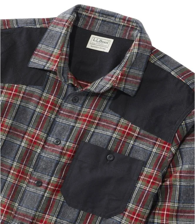 Men''s Heritage Scotch Plaid Flannel Shirt, Slightly Fitted Untucked Fit - Image 8