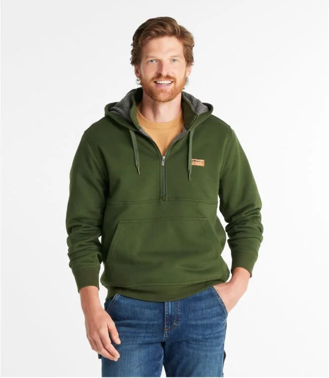 Men''s Katahdin Iron Works® Half-Zip Sweatshirt, Hooded, Fleece-Lined - Image 3
