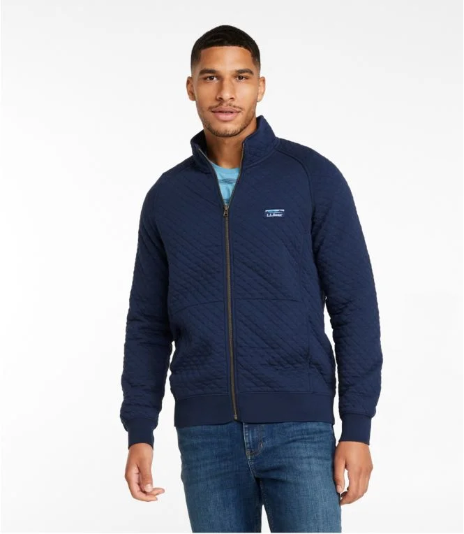 Men''s L.L.Bean Quilted Sweatshirt, Full-Zip