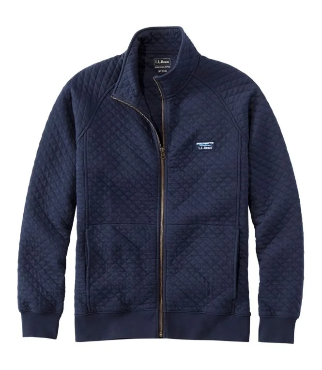 Alternative view of Men''s L.L.Bean Quilted Sweatshirt, Full-Zip