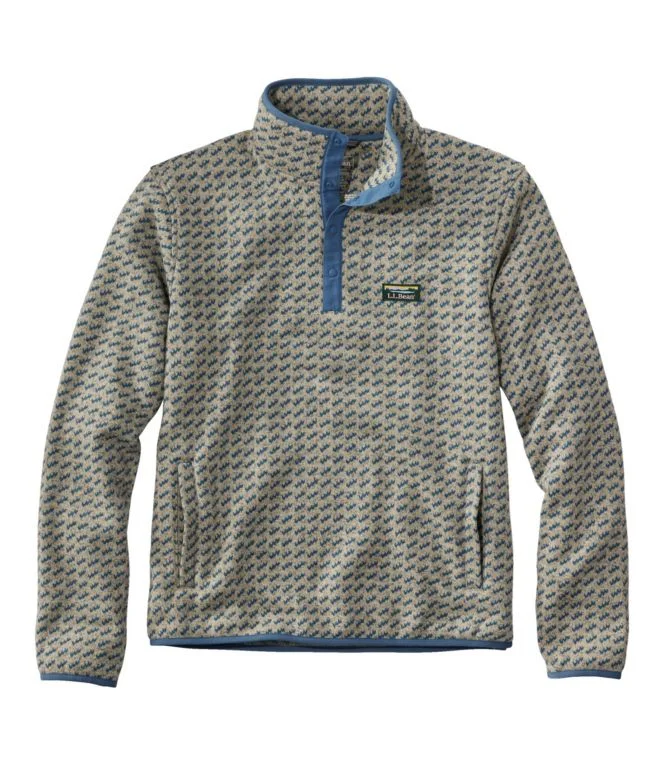 Men''s L.L.Bean Sweater Fleece Pullover, Print