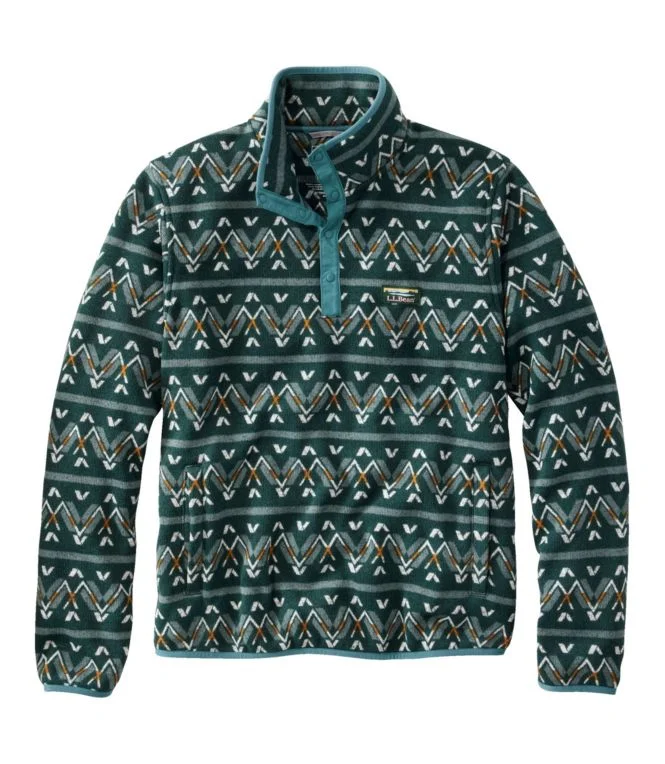 Men''s L.L.Bean Sweater Fleece Pullover, Print - Image 11