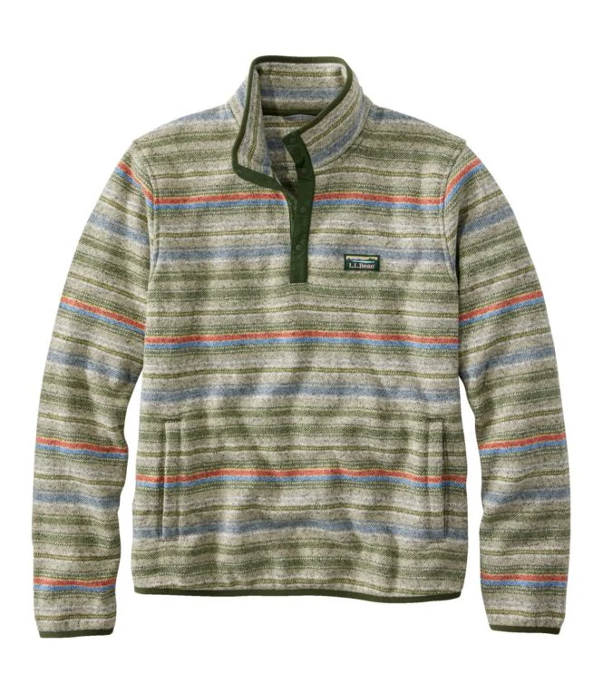 Men''s L.L.Bean Sweater Fleece Pullover, Print - Image 13