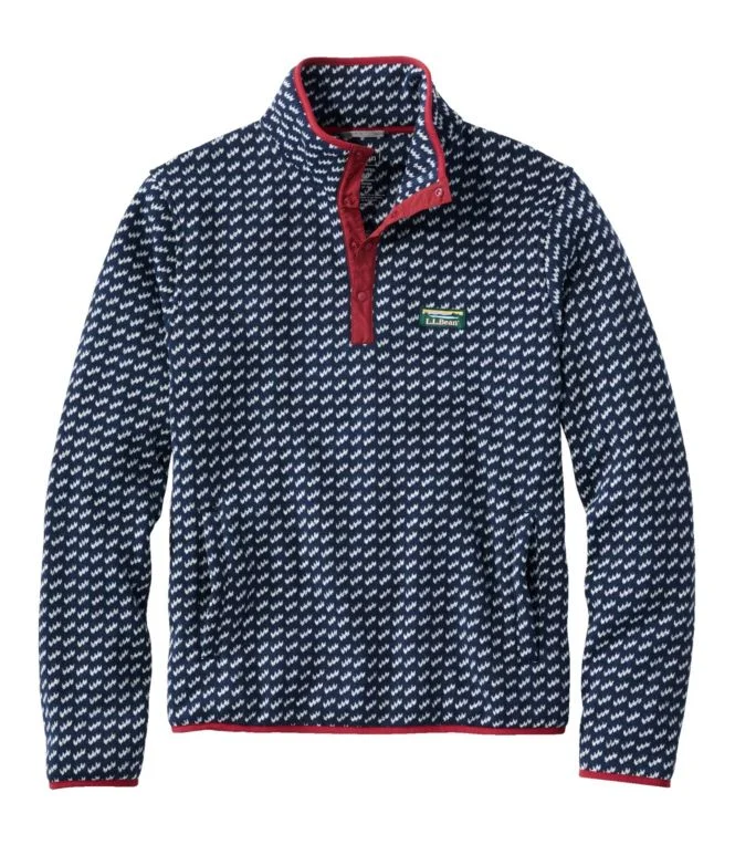 Men''s L.L.Bean Sweater Fleece Pullover, Print - Image 10