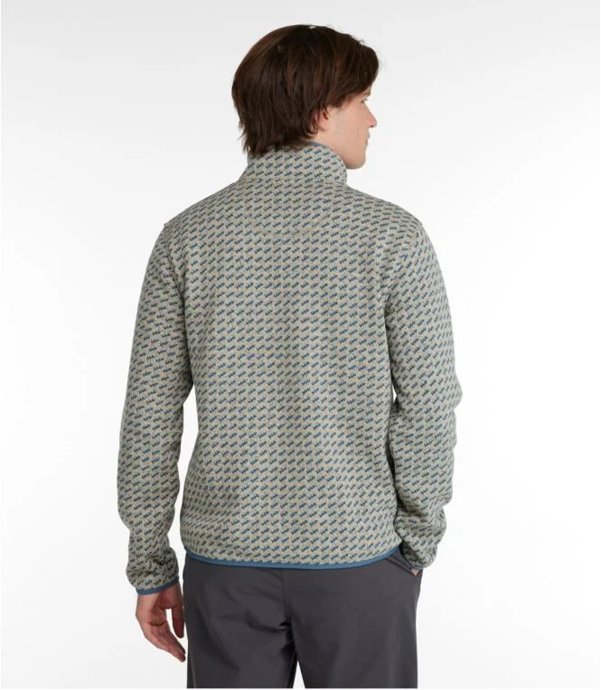 Men''s L.L.Bean Sweater Fleece Pullover, Print - Image 4