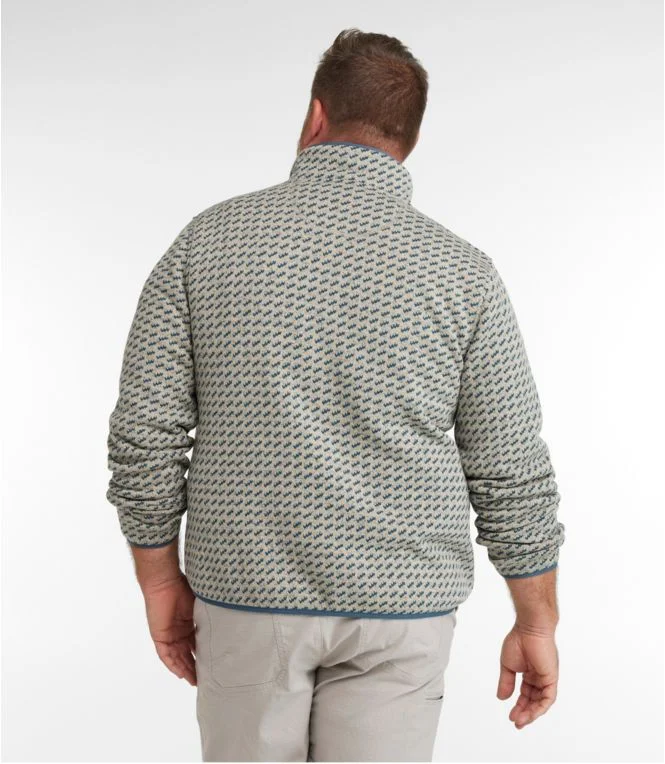 Men''s L.L.Bean Sweater Fleece Pullover, Print - Image 6