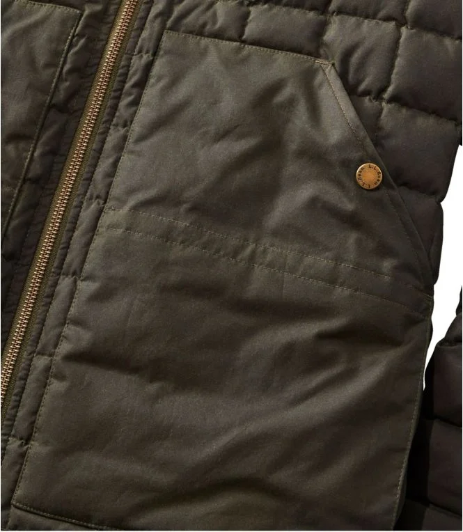 Men''s L.L.Bean Upcountry Waxed Cotton Down Sweater - Image 10