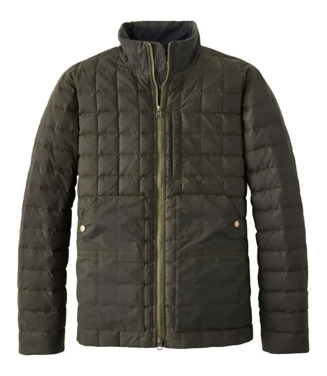 Men''s L.L.Bean Upcountry Waxed Cotton Down Sweater - Image 11