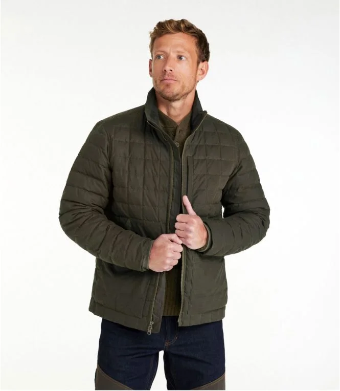 Men''s L.L.Bean Upcountry Waxed Cotton Down Sweater - Image 3