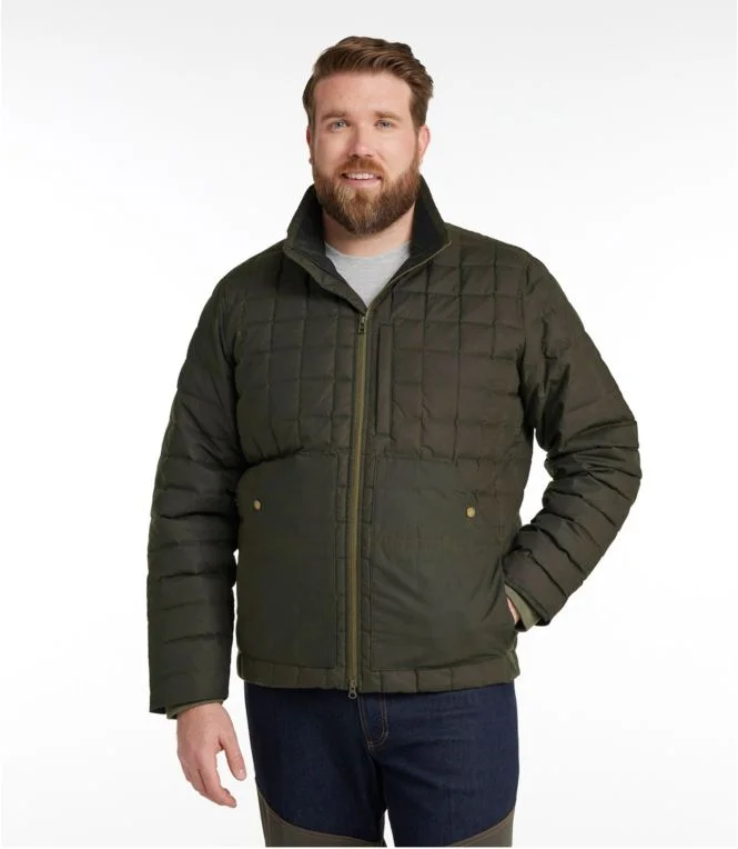 Men''s L.L.Bean Upcountry Waxed Cotton Down Sweater - Image 5