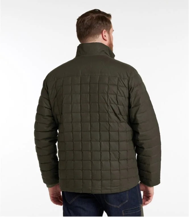 Men''s L.L.Bean Upcountry Waxed Cotton Down Sweater - Image 6