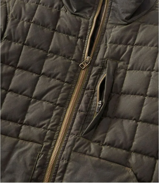 Men''s L.L.Bean Upcountry Waxed Cotton Down Sweater - Image 9