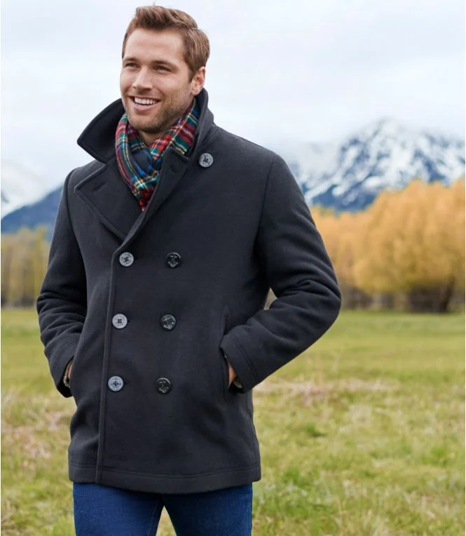Men''s L.L.Bean Wool Peacoat - Image 9