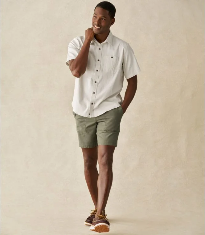 Alternative view of Men''s Lakewashed Camp Shirt, Short-Sleeve, Traditional Untucked Fit