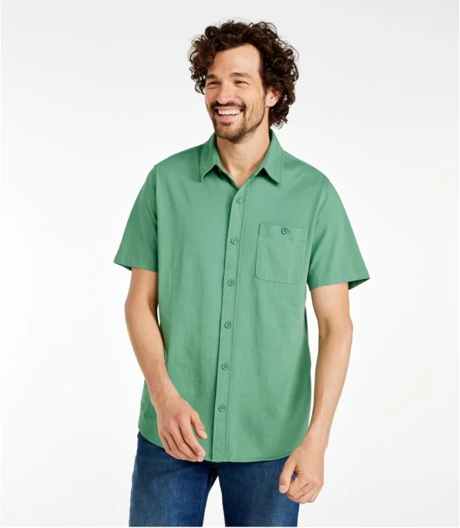 Men''s Lakewashed® Organic Cotton Button-Front Shirt, Short-Sleeve - Image 3