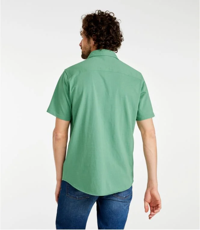 Men''s Lakewashed® Organic Cotton Button-Front Shirt, Short-Sleeve - Image 4