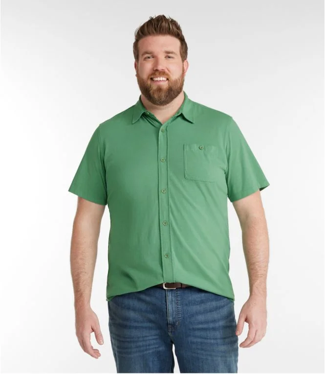 Men''s Lakewashed® Organic Cotton Button-Front Shirt, Short-Sleeve - Image 5