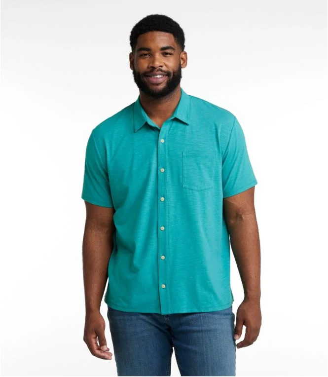 Men''s Lakewashed Performance Shirts, Button-Front Shirt, Short-Sleeve - Image 5
