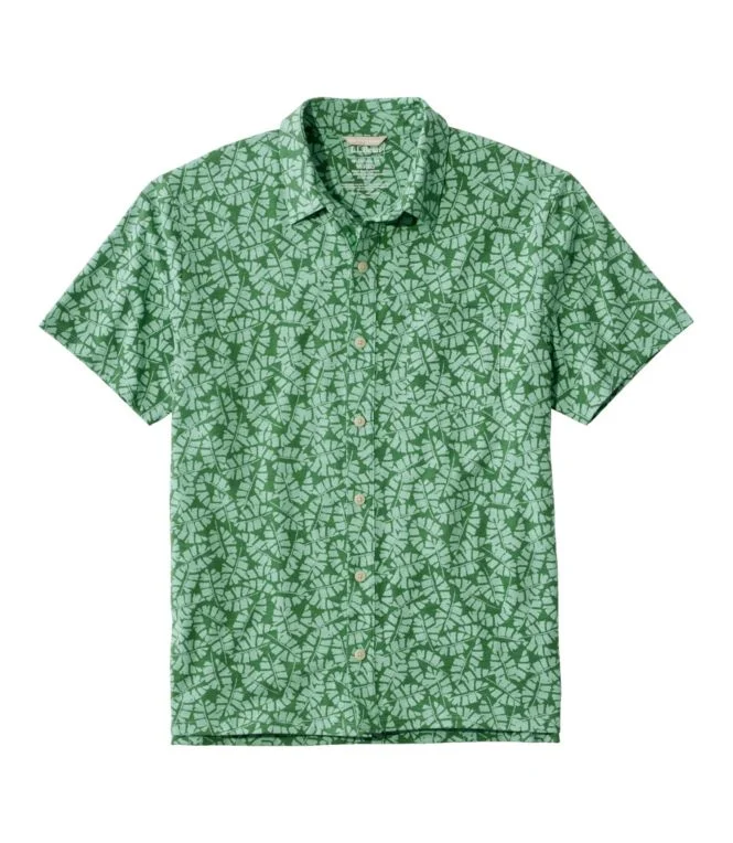 Men''s Lakewashed Performance Shirts, Button-Front Shirt, Short-Sleeve, Print - Image 8