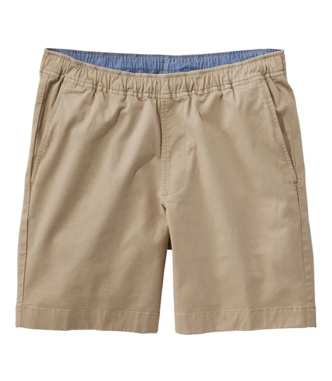 Men''s Lakewashed Stretch Khaki Shorts, Pull-On, 8"" - Image 10
