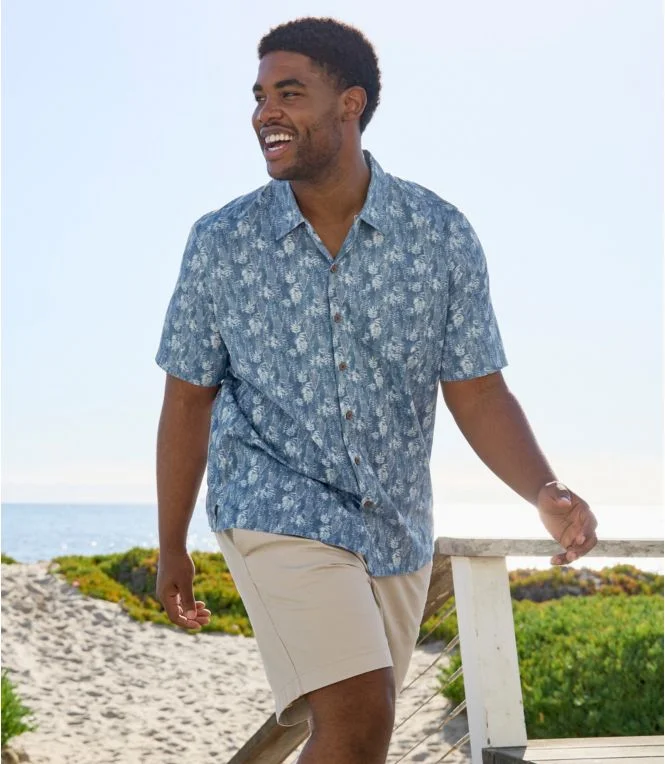 Alternative view of Men''s Lakewashed Stretch Khaki Shorts, Pull-On, 8""